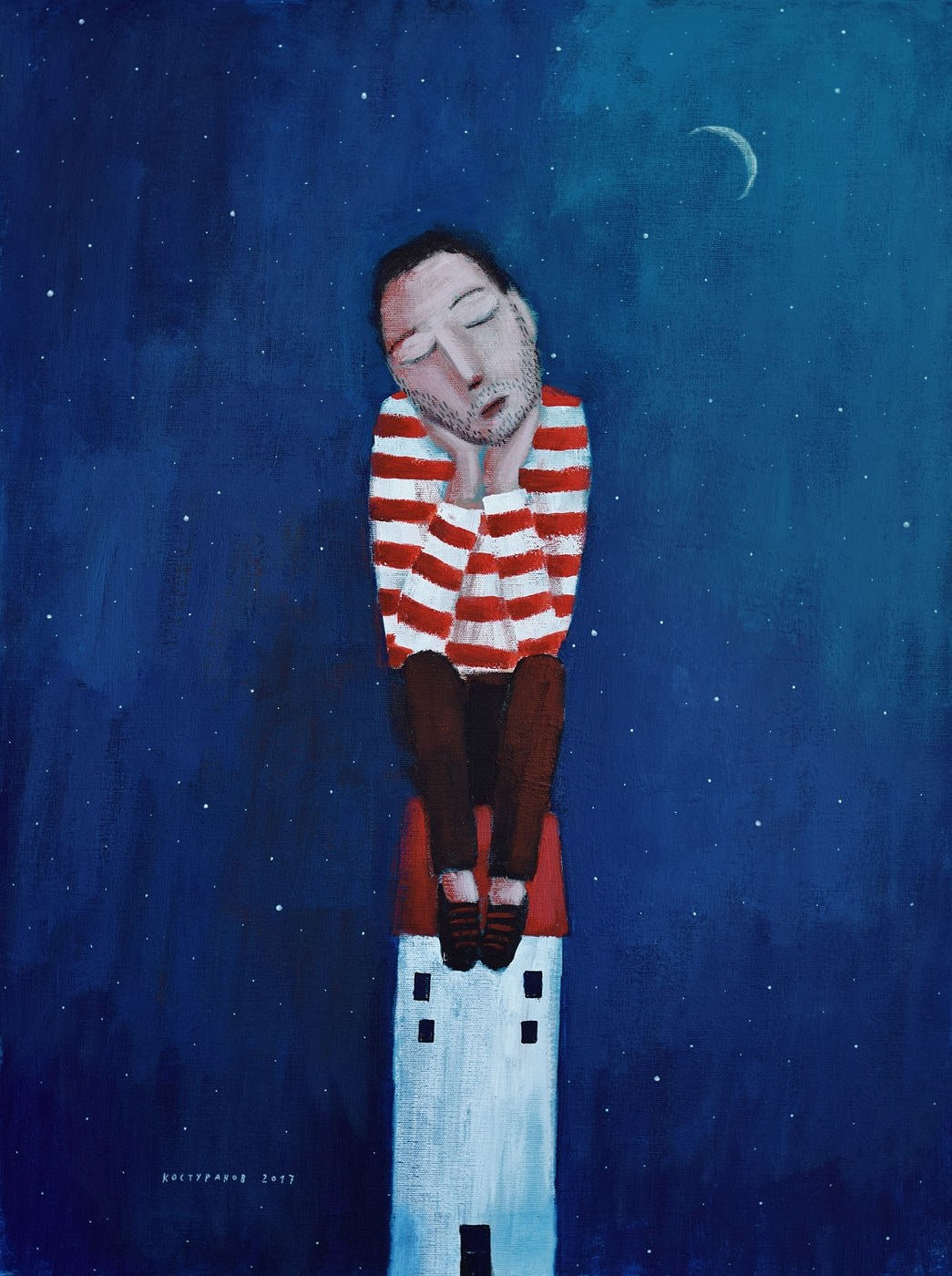 Thinking about you Painting