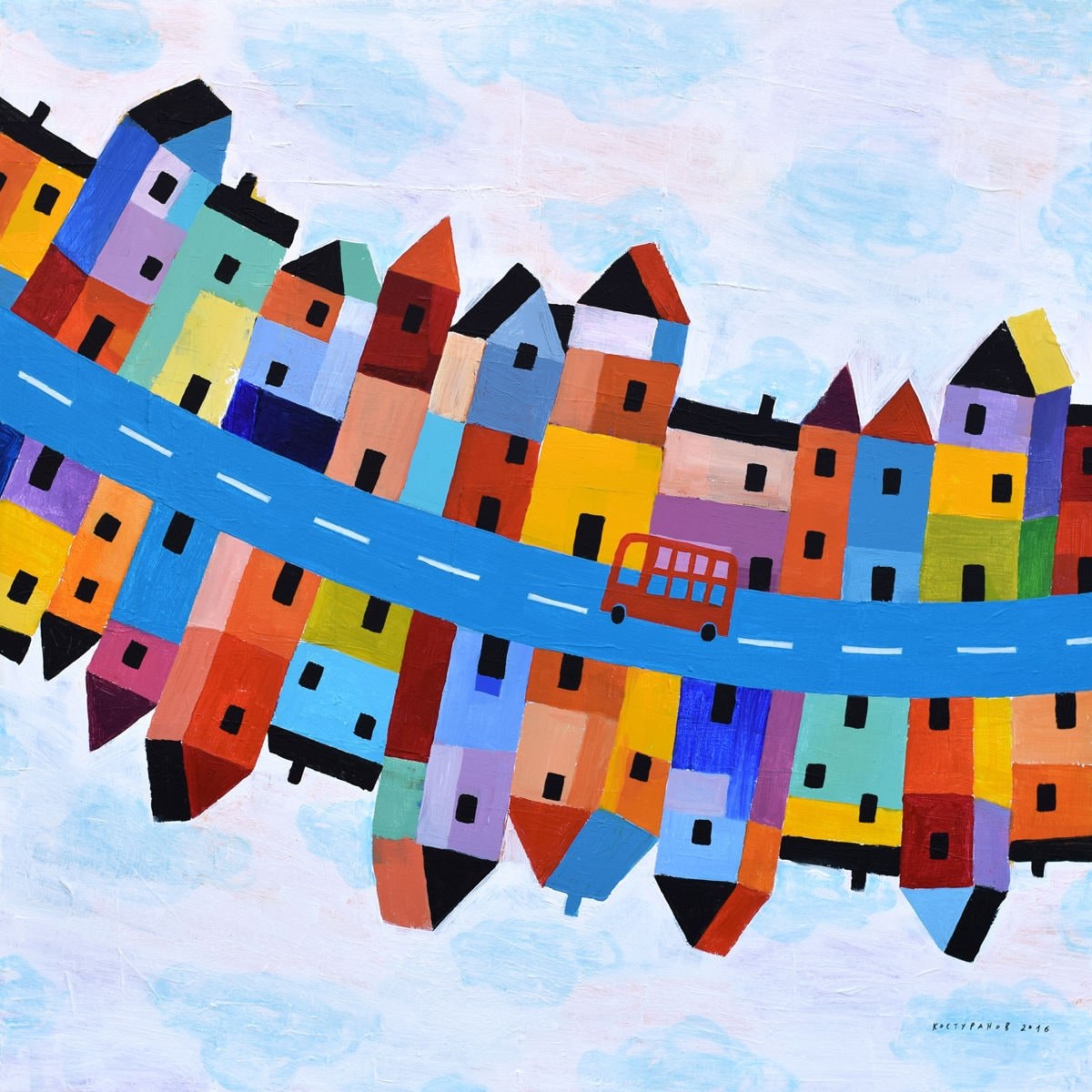 Heavenly city Painting