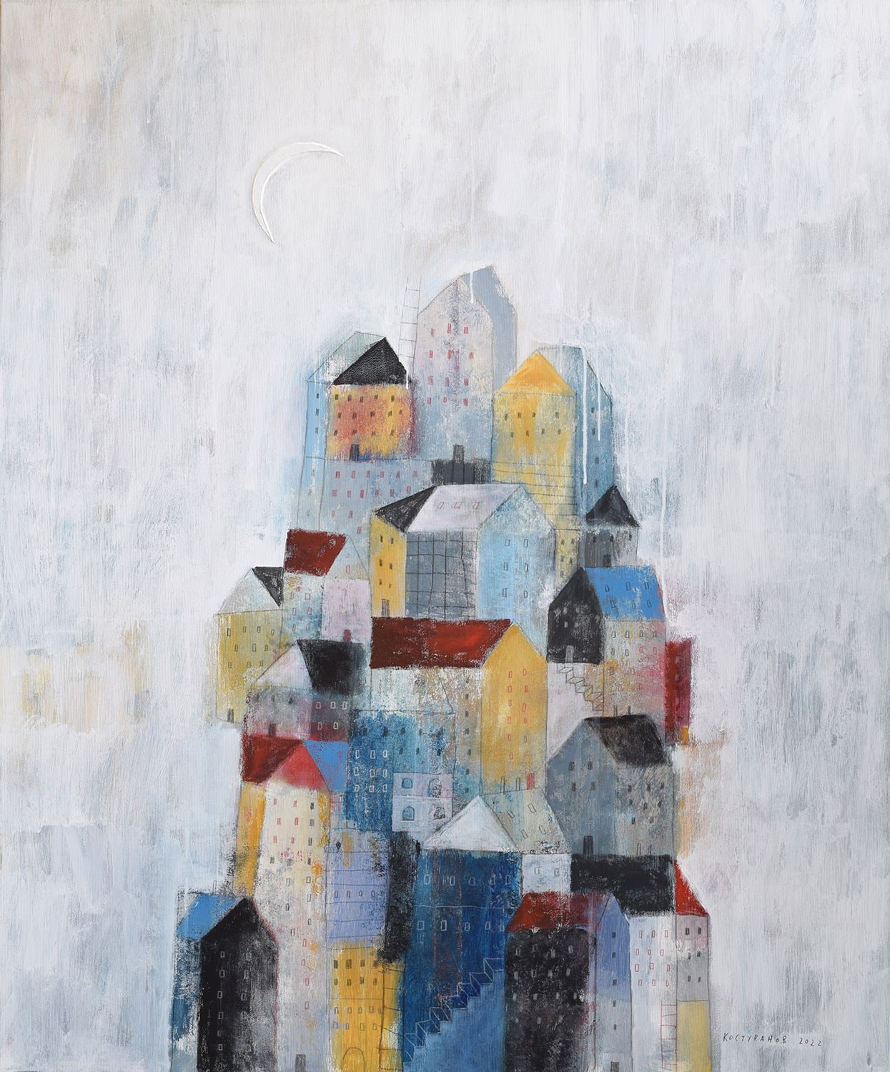 Tower on the hill Painting