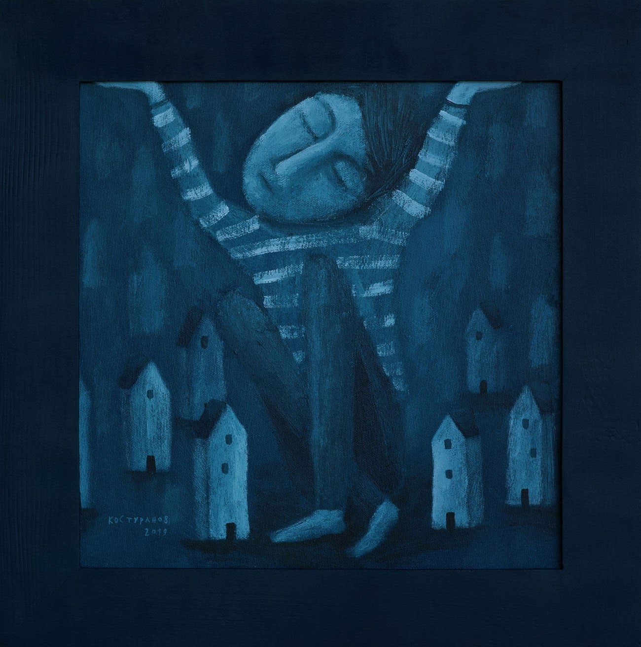 Night in the city Painting