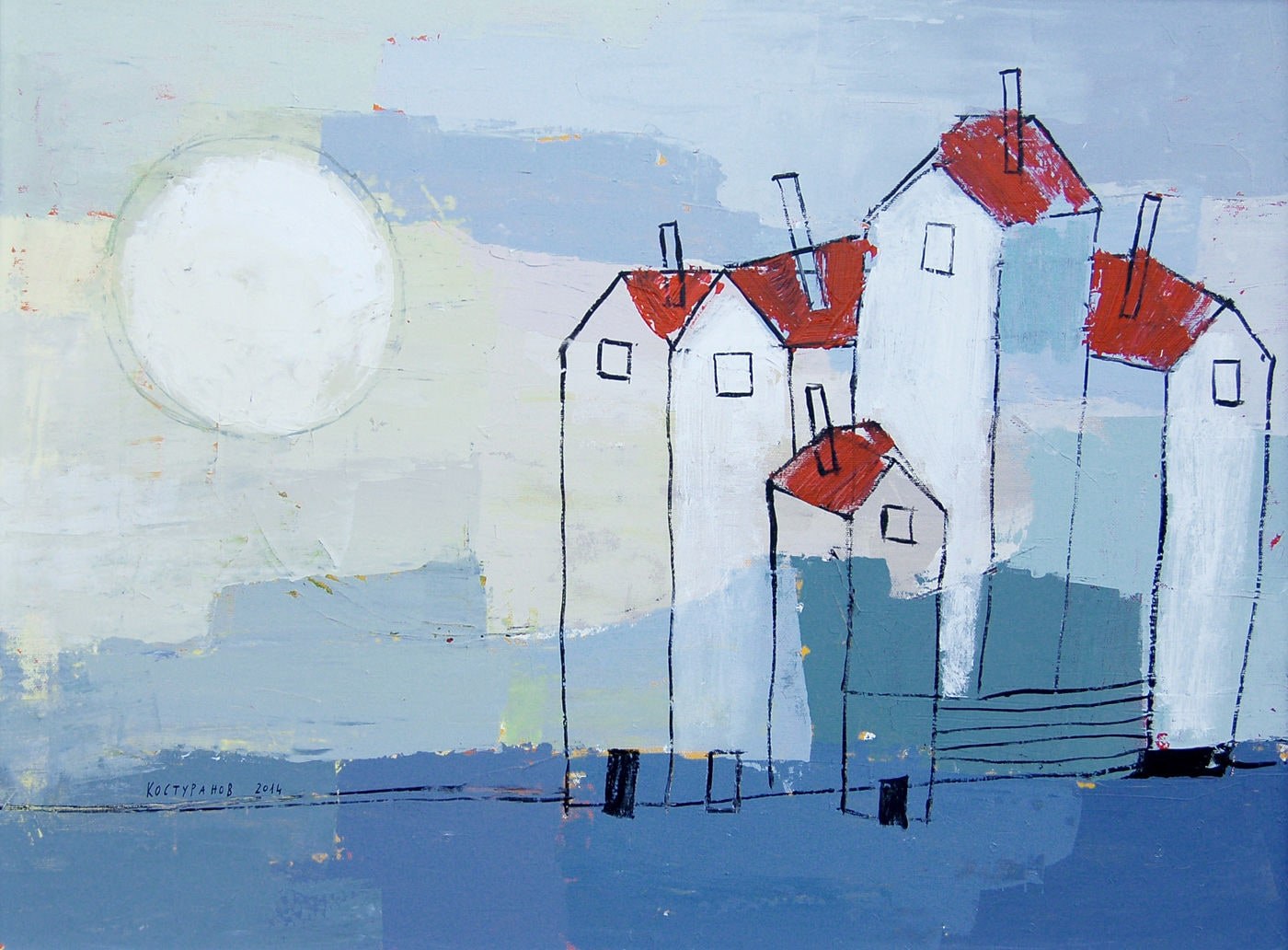 White  night Painting