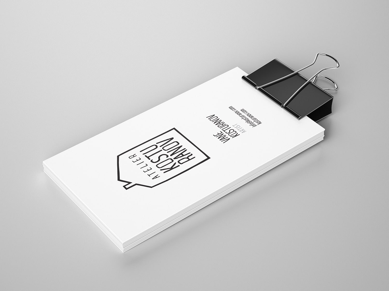 Atelier Kosturanov Logo & Brand Identity, image 4
