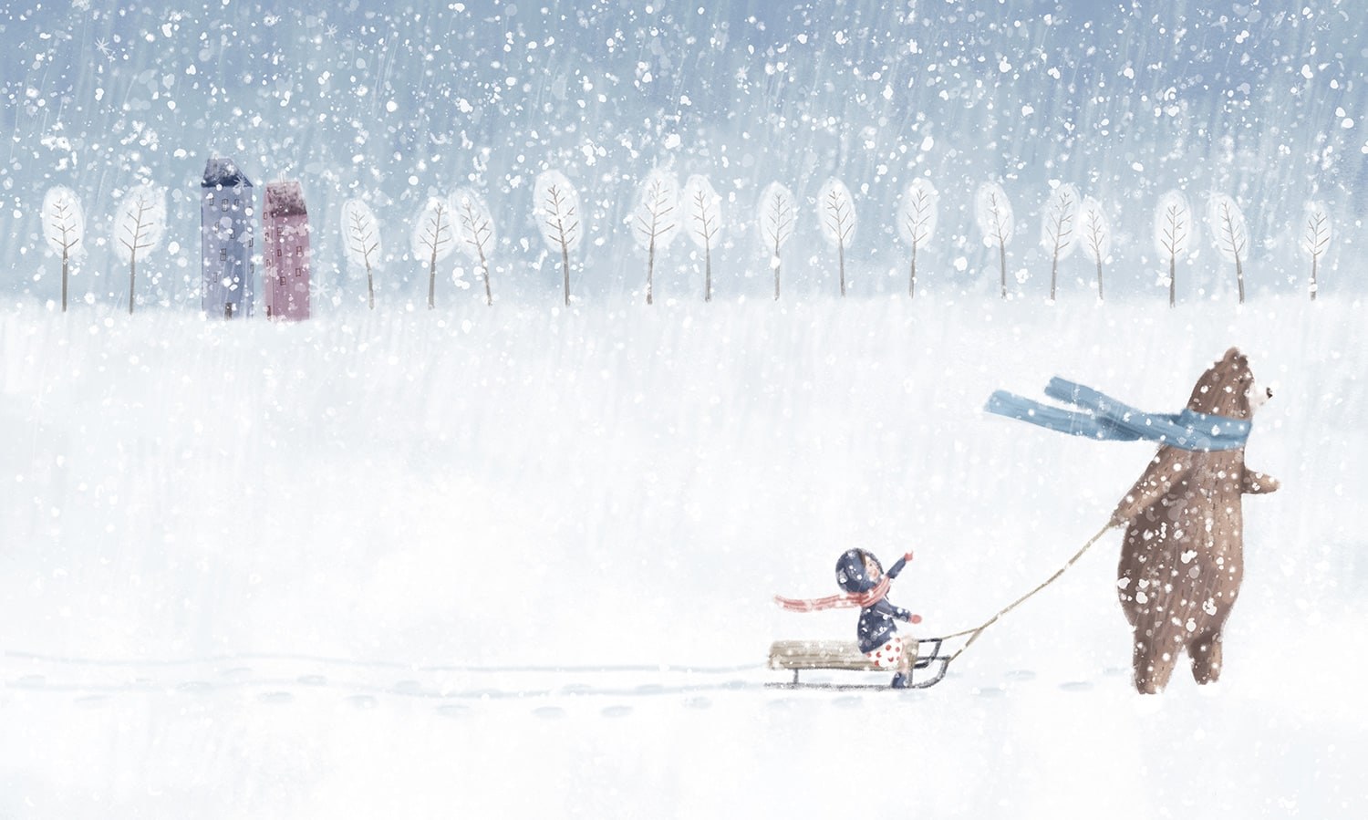 the girl and the bear, illustration 11