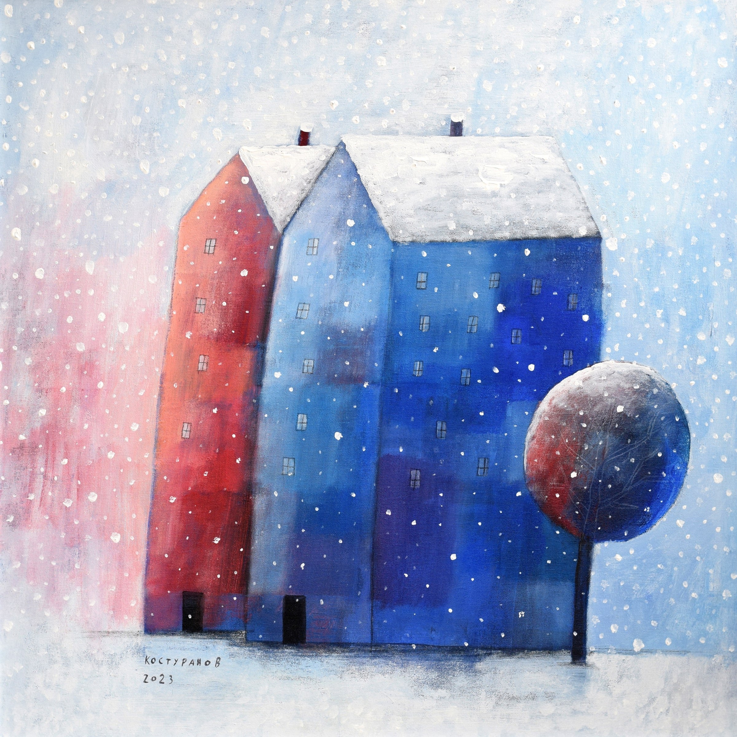 Snowy Houses