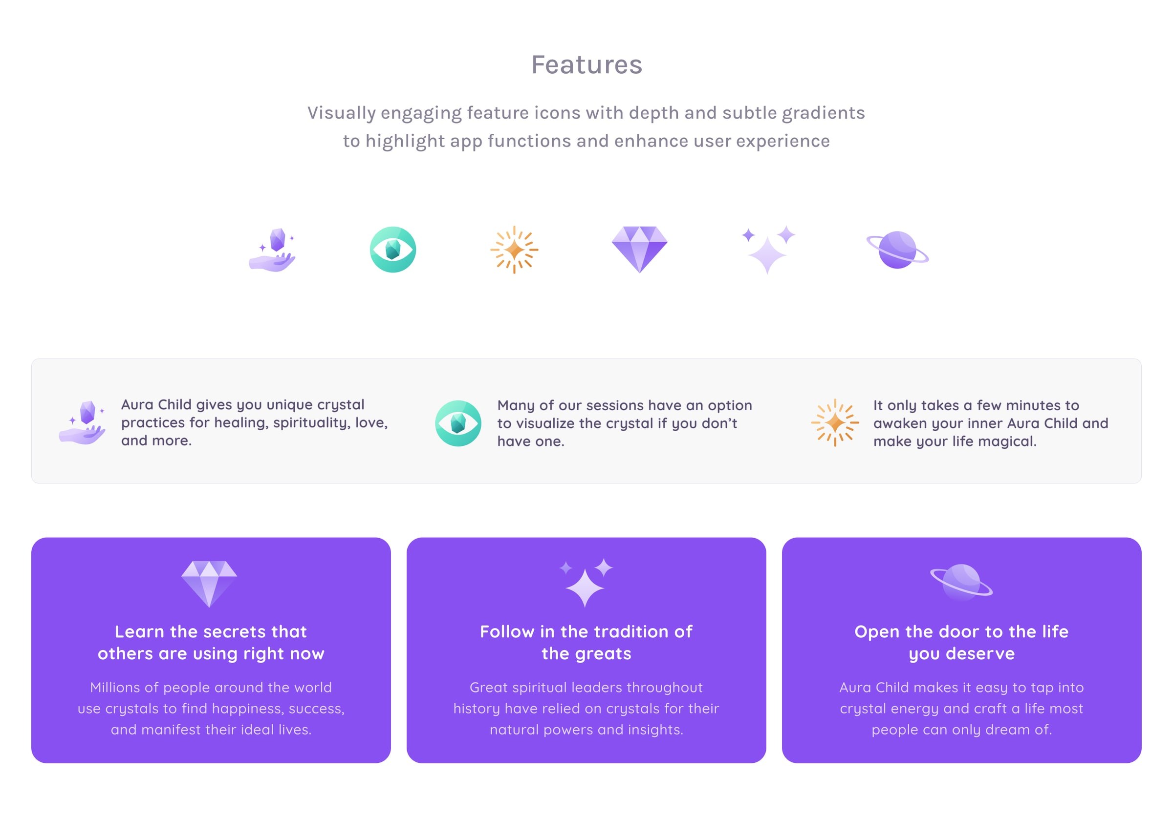 Aura Child – Icon System & Visual Language, image 6