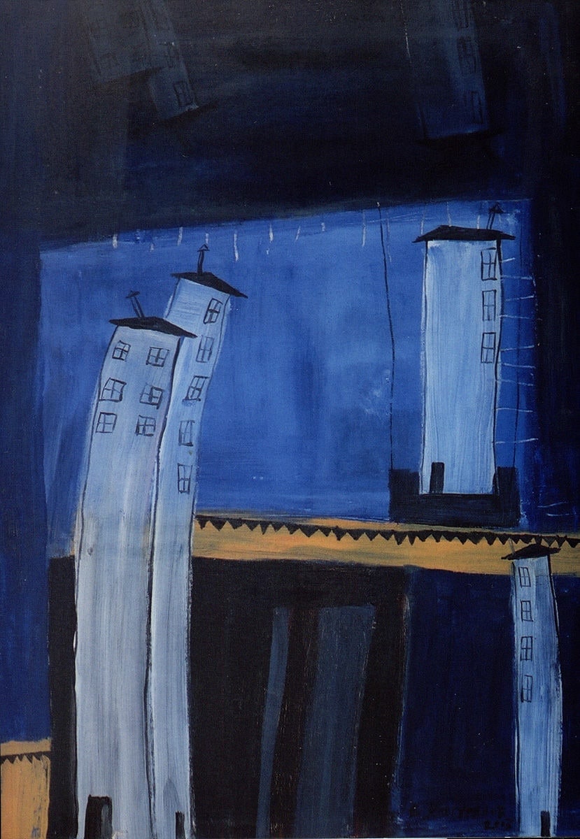 Blue light from the windows Painting