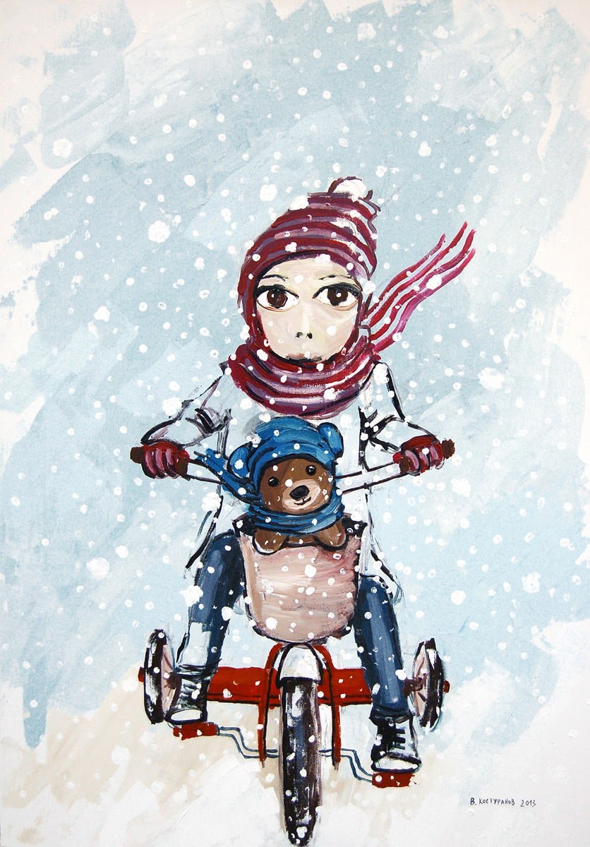 Snowy ride