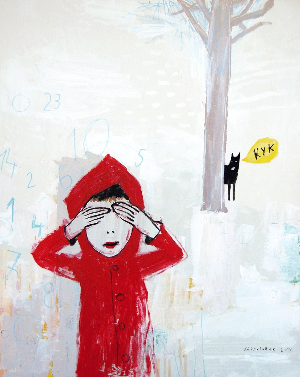Little red and the wolf 2 Painting