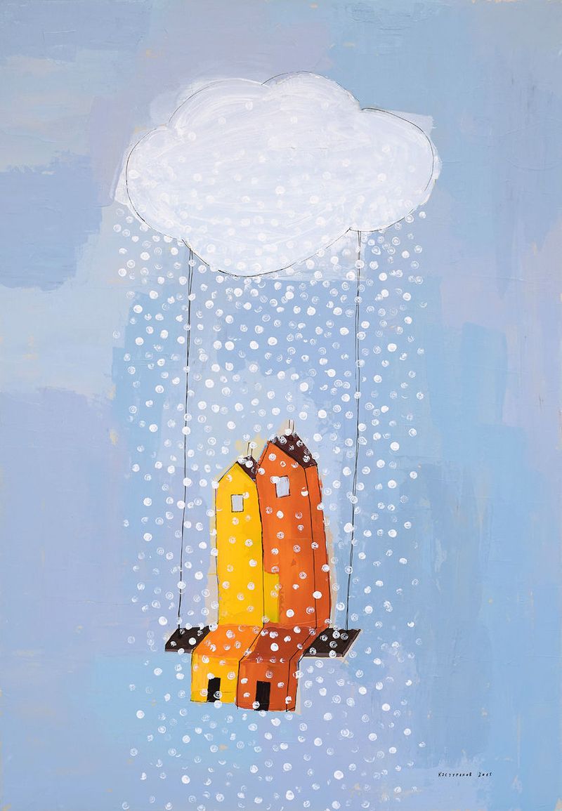 Snowing love Paintings