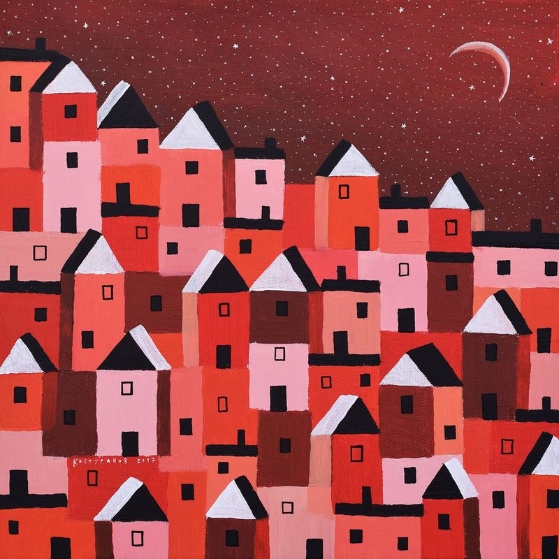 The red city Paintings