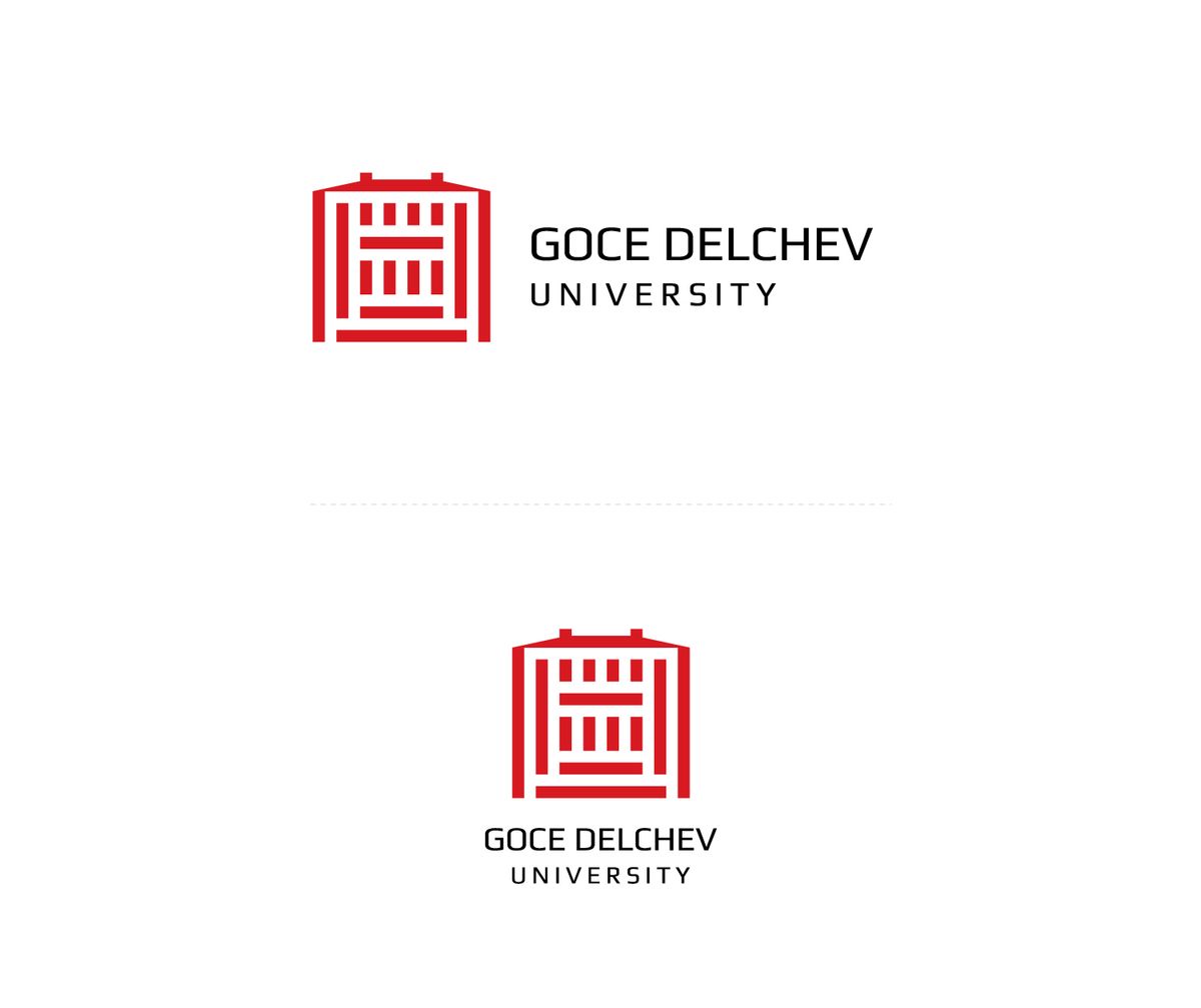 Goce Delchev University Logo & Brand Guidelines Book Illustration 1