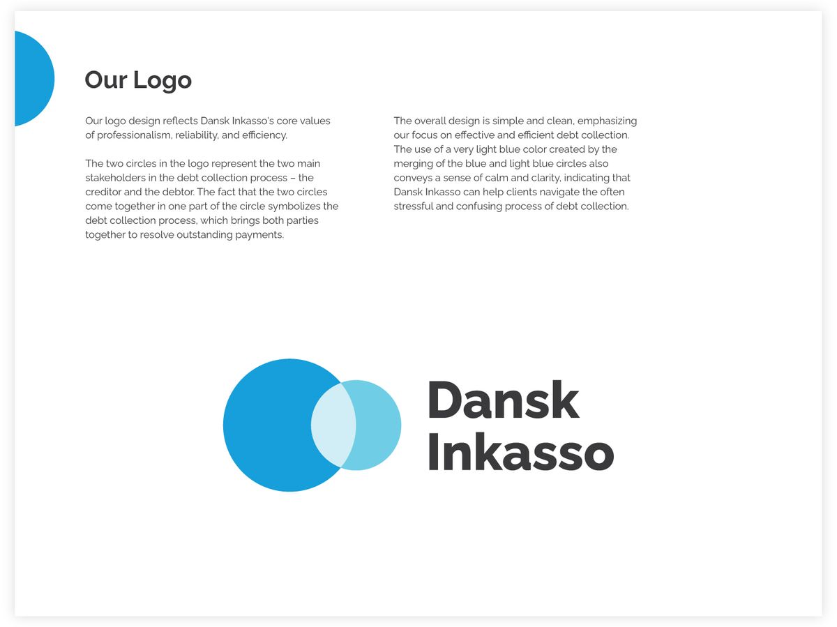 Dansk Inkasso Logo & Style Guide Book Illustration 3