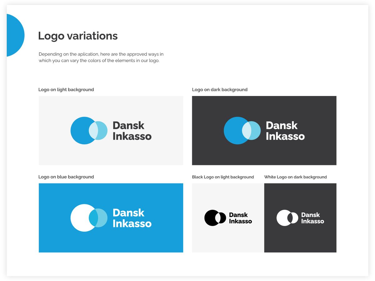 Dansk Inkasso Logo & Style Guide Book Illustration 4