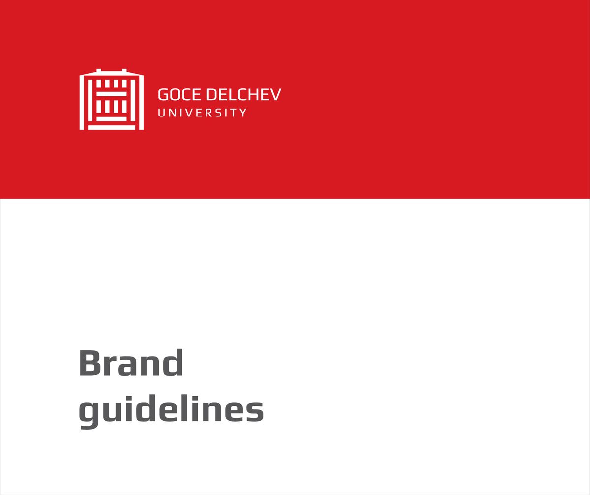 Goce Delchev University Logo & Brand Guidelines Book Illustration 8