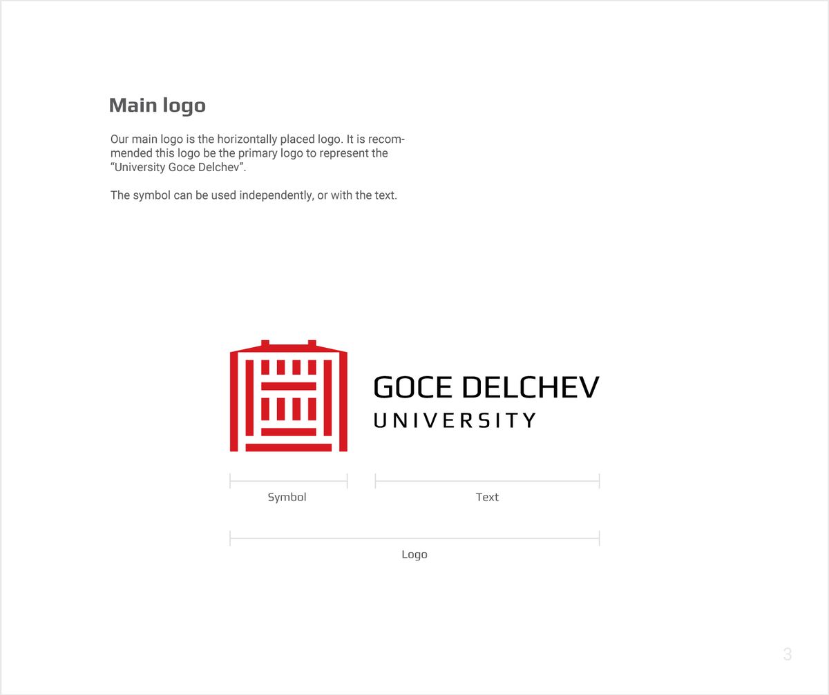 Goce Delchev University Logo & Brand Guidelines Book Illustration 10
