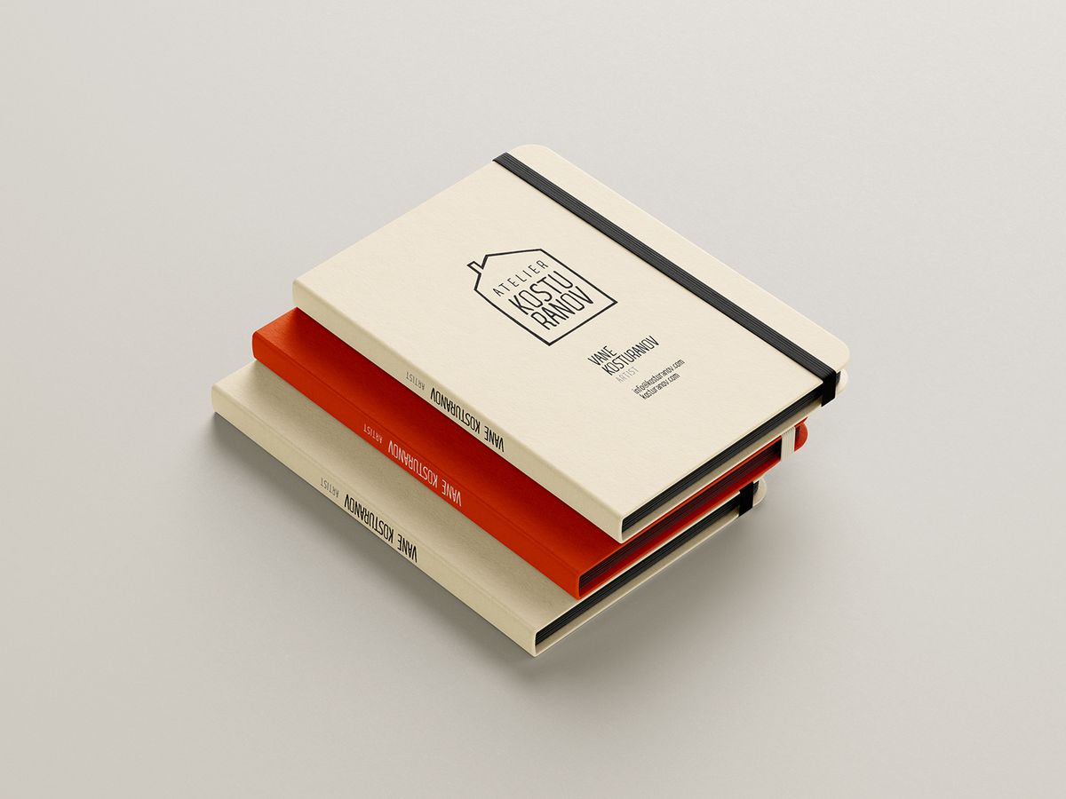 Atelier Kosturanov Logo & Brand Identity Book Illustration 5