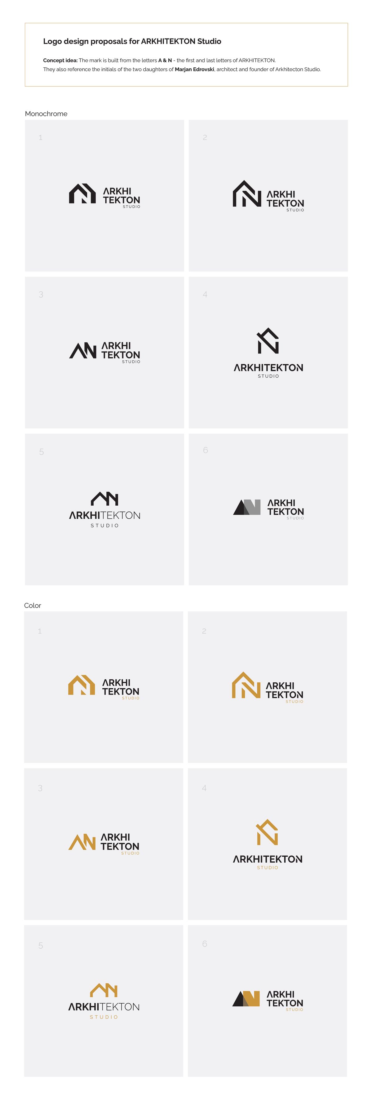 ARKHITEKTON Studio Logo & Brand Identity Book Illustration 1