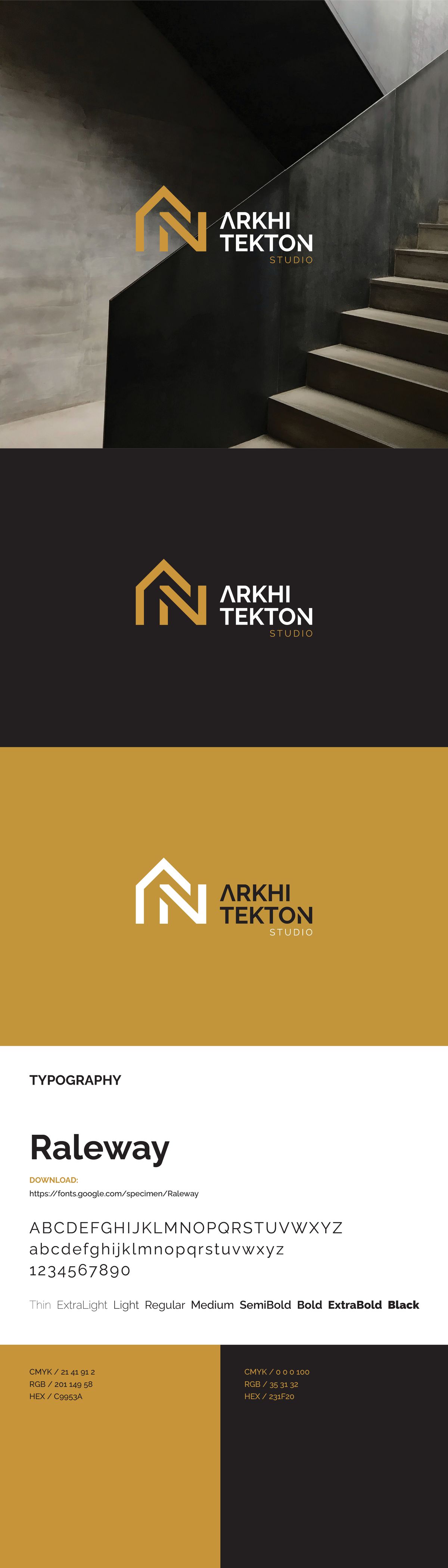 ARKHITEKTON Studio Logo & Brand Identity Book Illustration 4