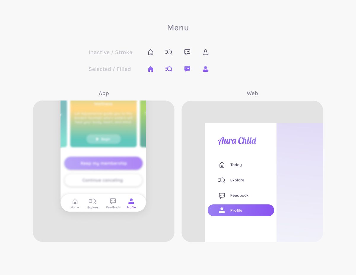 Aura Child – Icon System & Visual Language Book Illustration 2