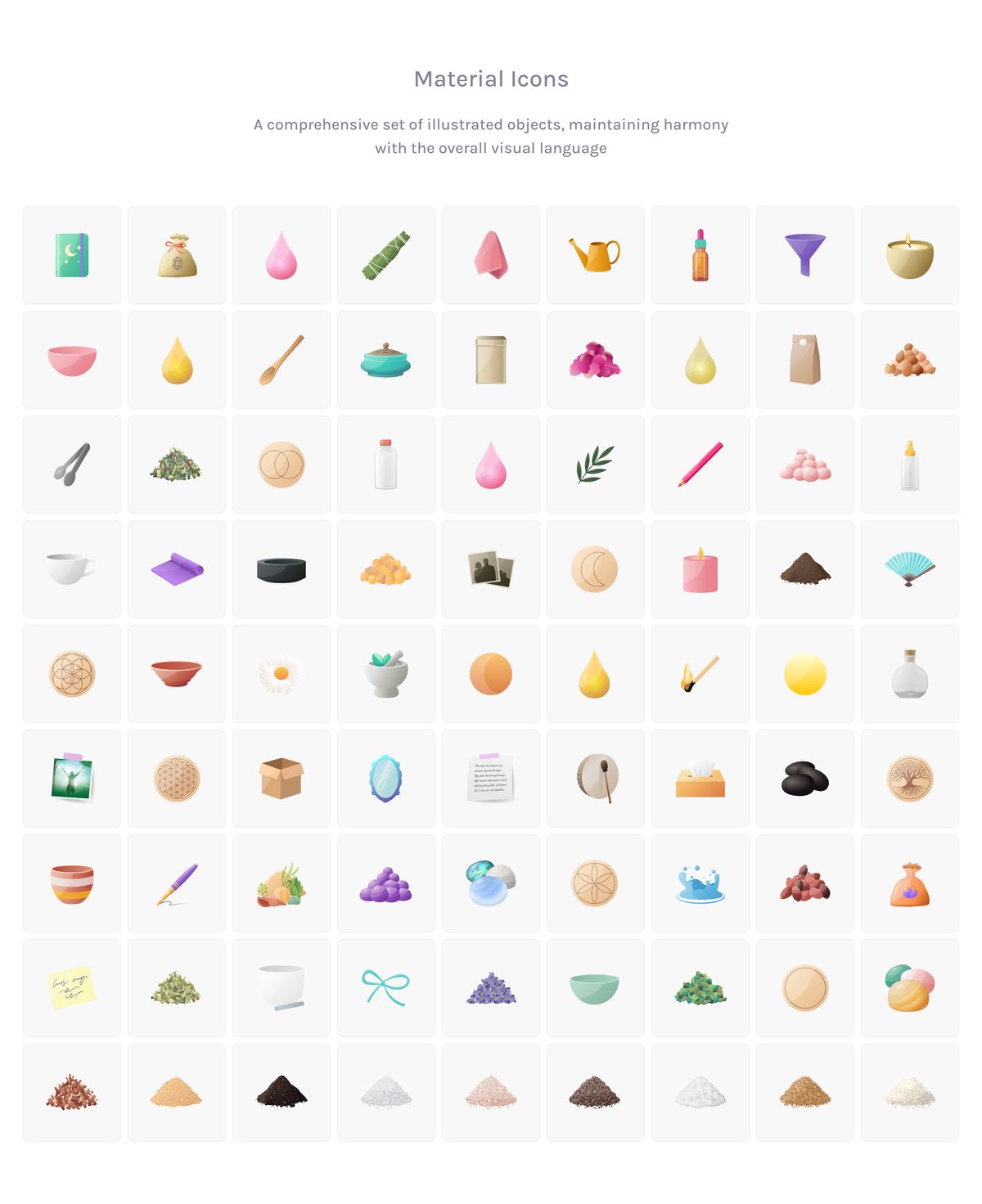 Aura Child – Icon System & Visual Language Book Illustration 9