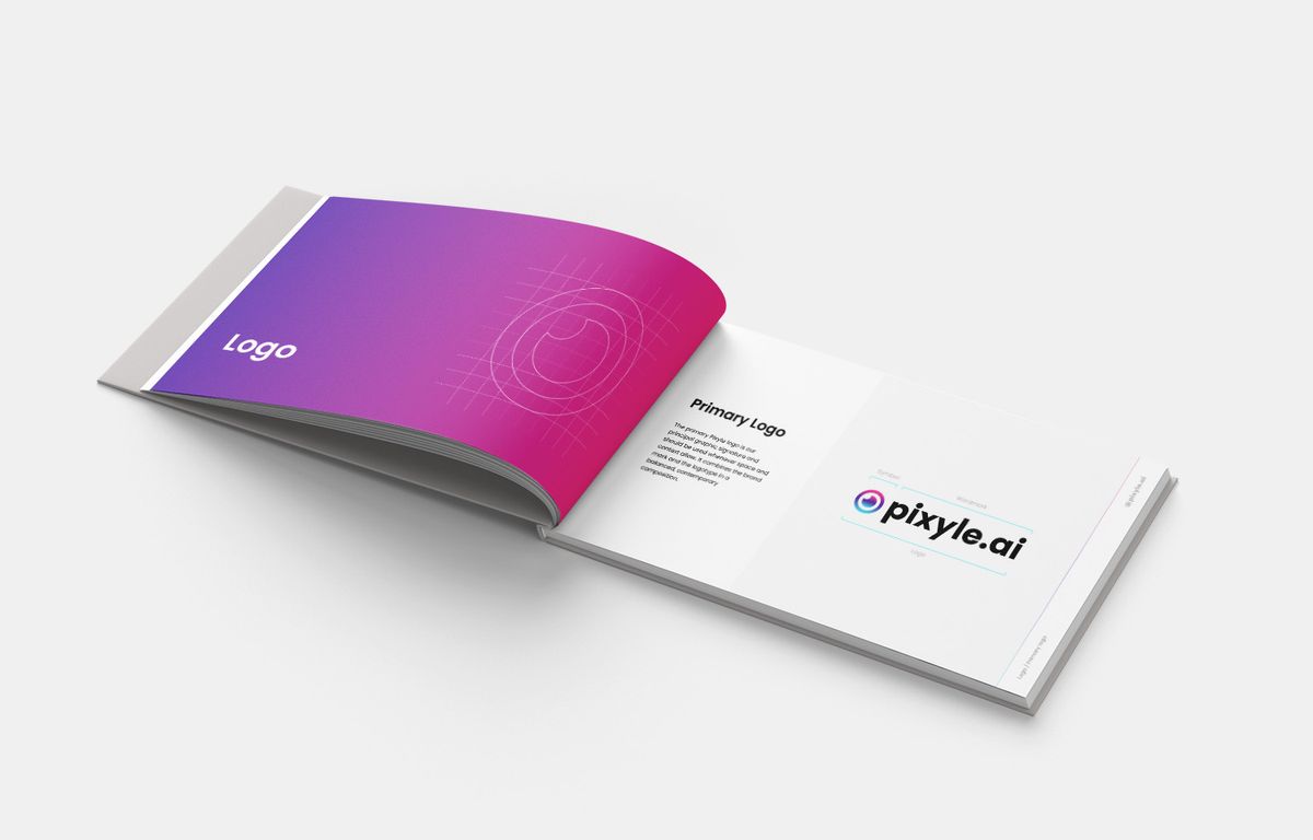Pixyle.ai Brand Identity Book Illustration 4