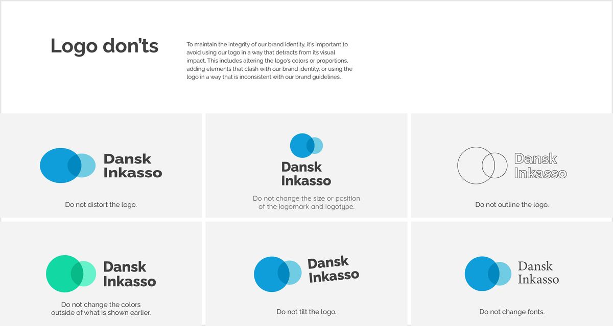 Dansk Inkasso Logo & Style Guide Book Illustration 6