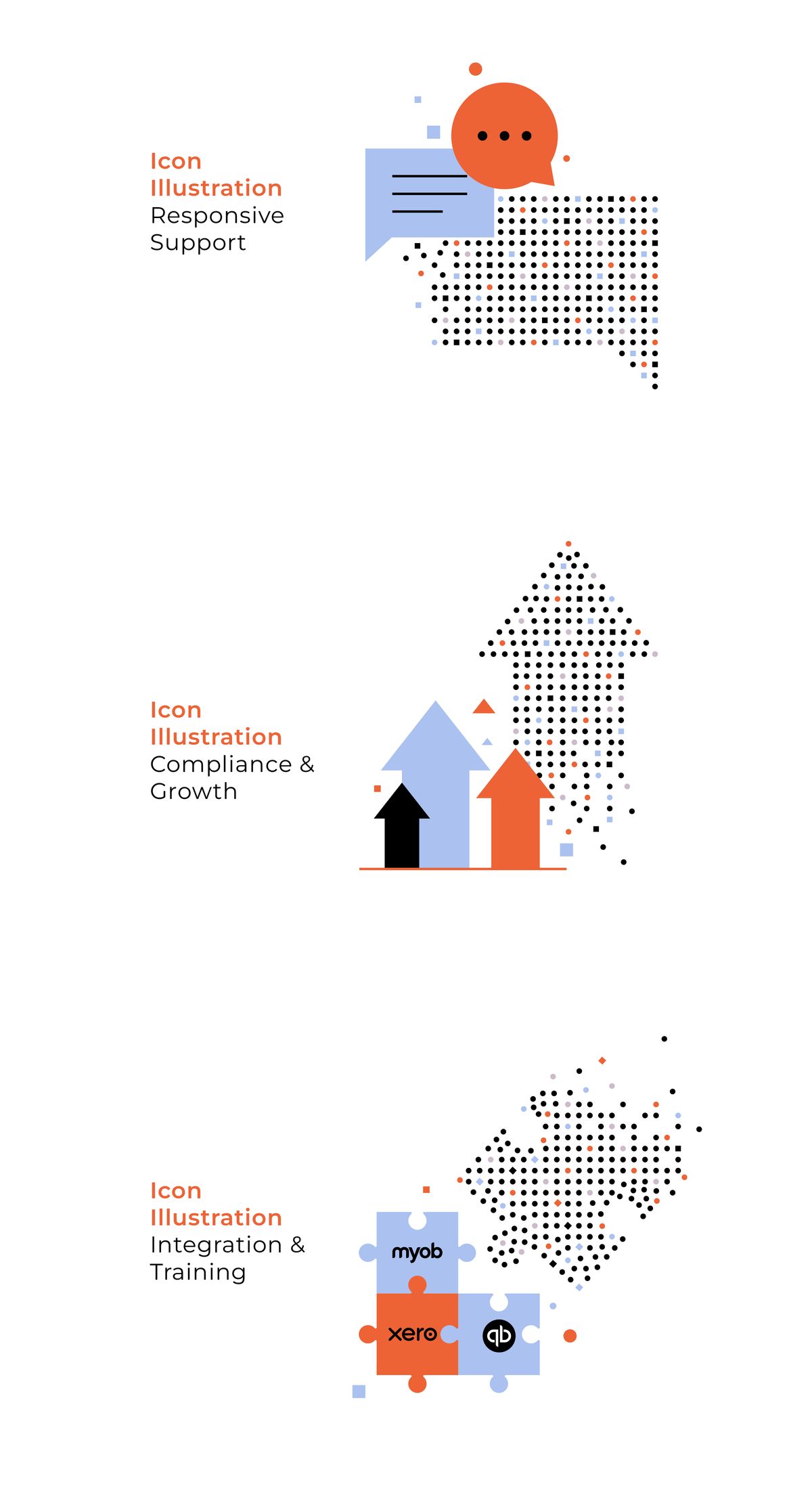 Custom Icon Set For Modern Accounting Book Illustration 2