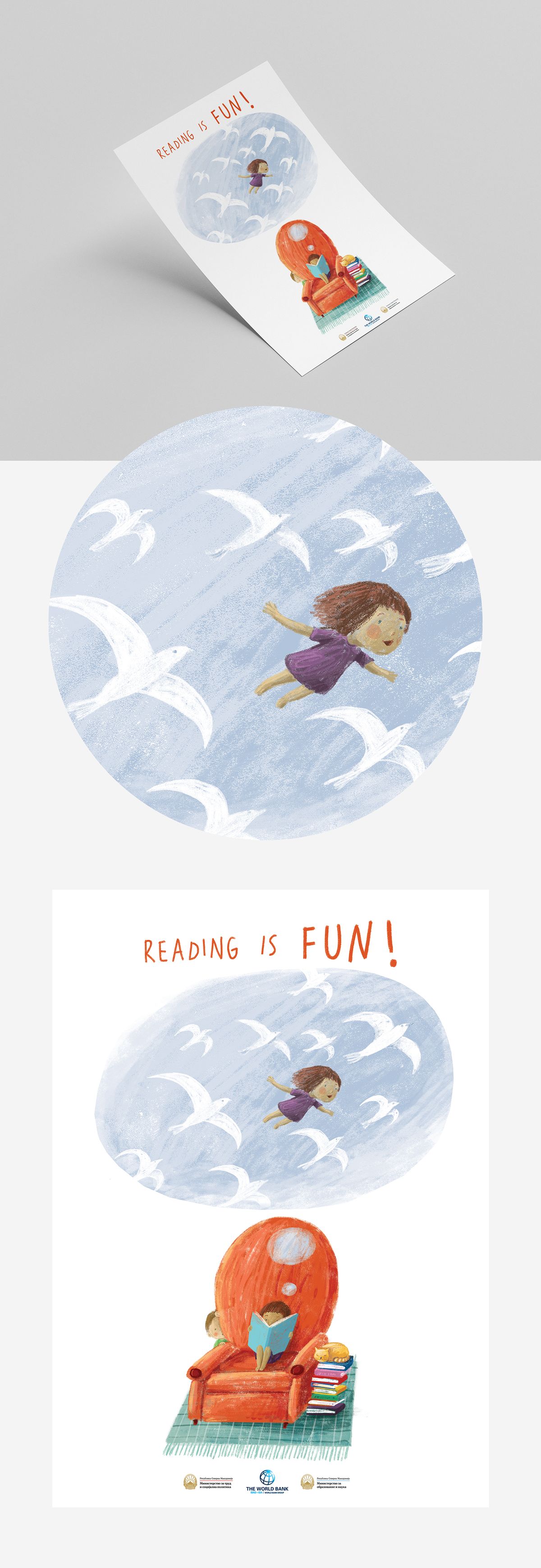 World Bank Campaign Illustrations - Reading Is Fun! Book Illustration 3