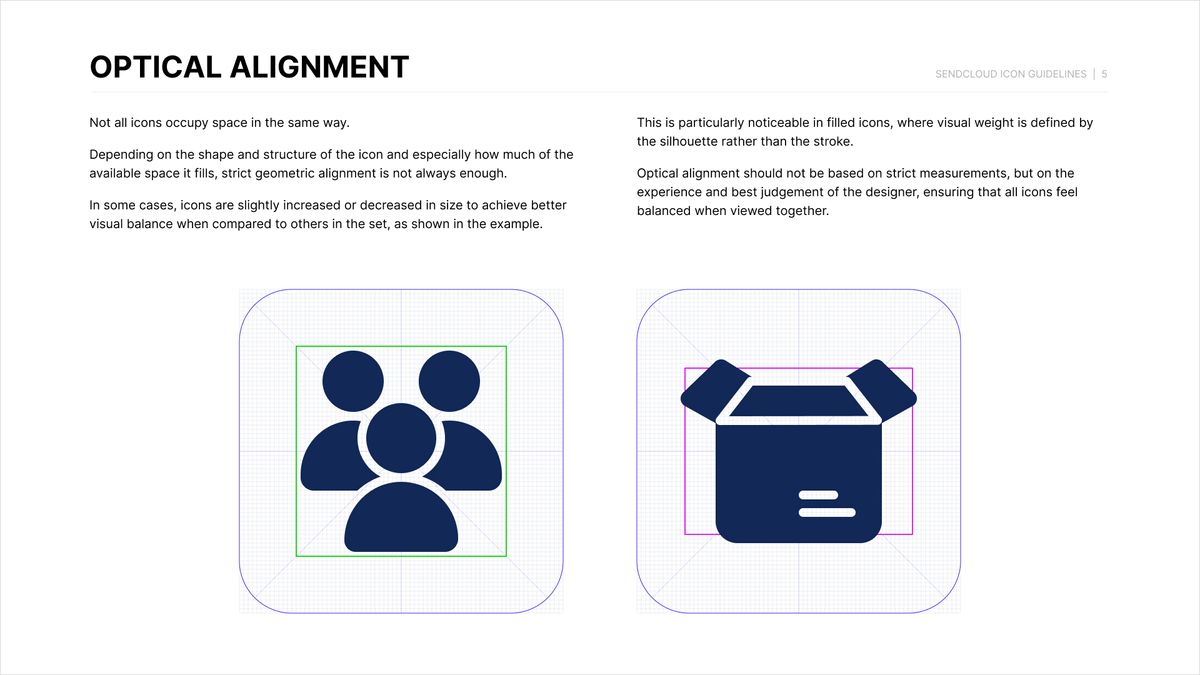Icons And Icon Guidelines For Sendcloud Book Illustration 9
