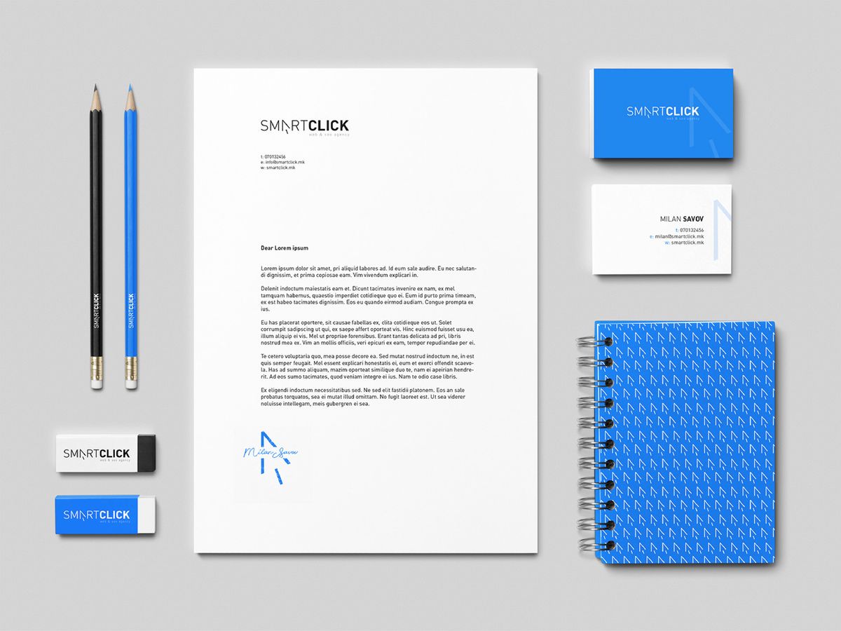 Smartclick Brand Identity & Guidelines Book Illustration 5