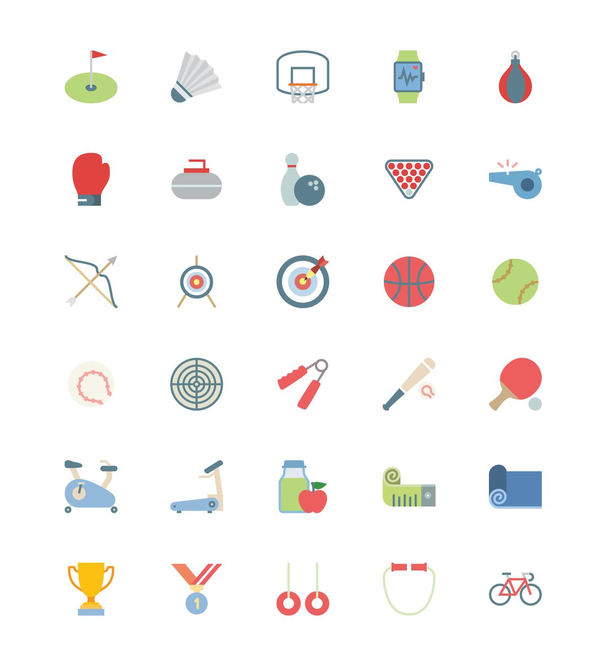 Custom Icons For Sport Vision Book Illustration 1