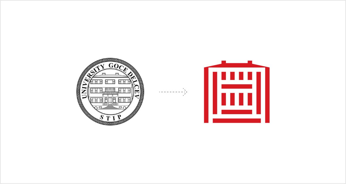 Goce Delchev University Logo & Brand Guidelines Book Illustration 2