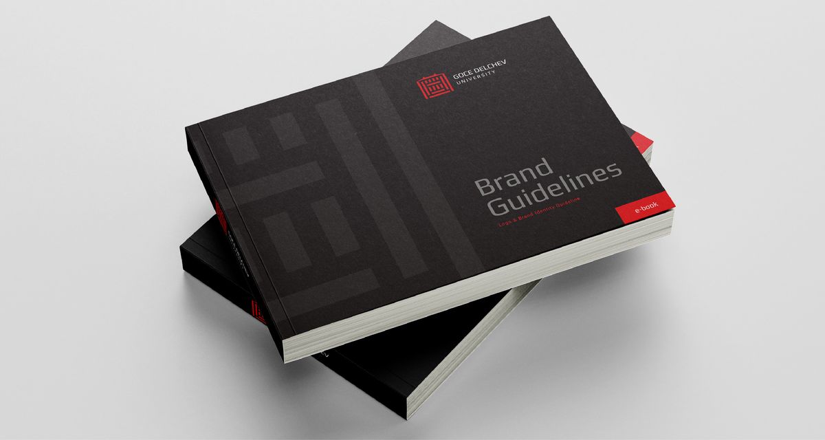 Goce Delchev University Logo & Brand Guidelines Book Illustration 11