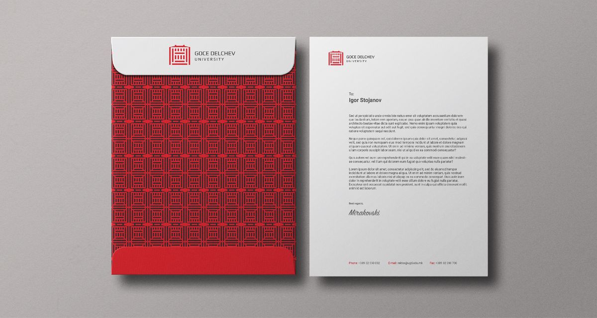 Goce Delchev University Logo & Brand Guidelines Book Illustration 13