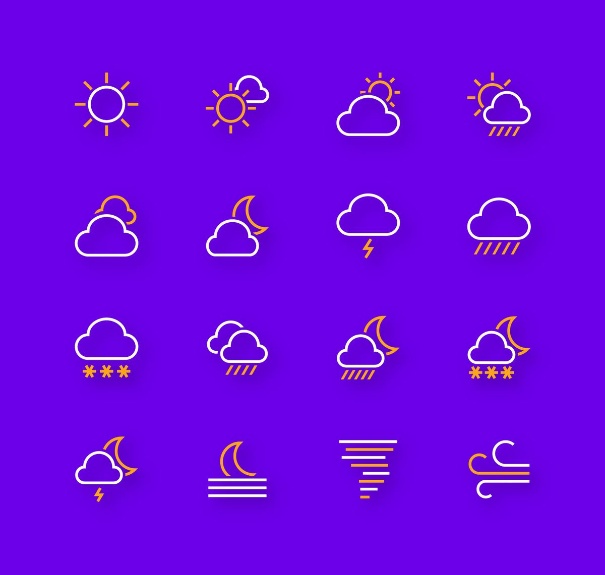 Weather Icons For Iconcrafts Book Illustration 1