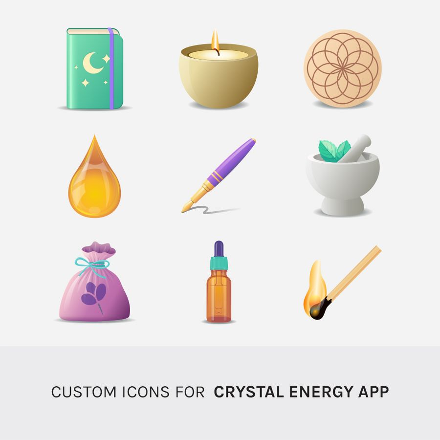 Crystal Energy App Icons