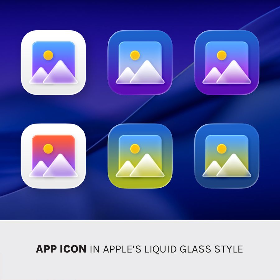 App Icon Design in Apple’s Liquid Glass Style