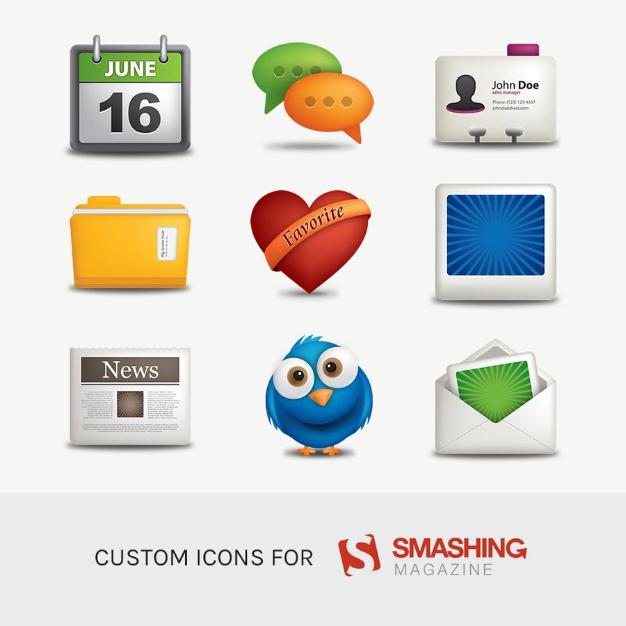 Custom Icons for Smashing Magazine