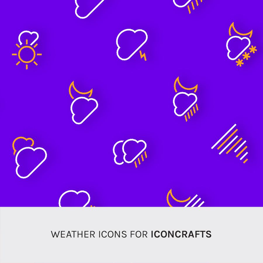 Weather Icons for Iconcrafts
